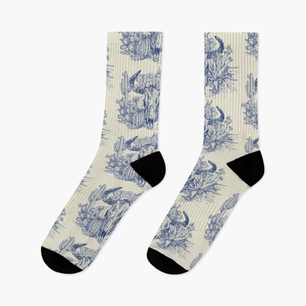Item preview, Western Americana (cow skull and flowers) blue designed and sold by BessoChicca.
