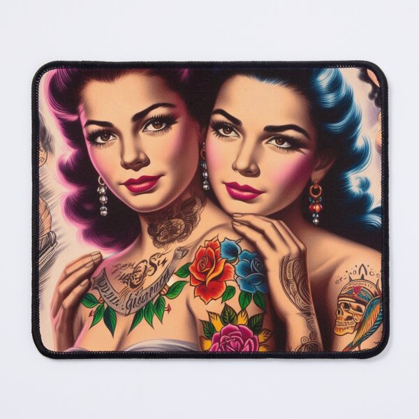 Item preview, Vintage Inked Girls designed and sold by PulpVintage.