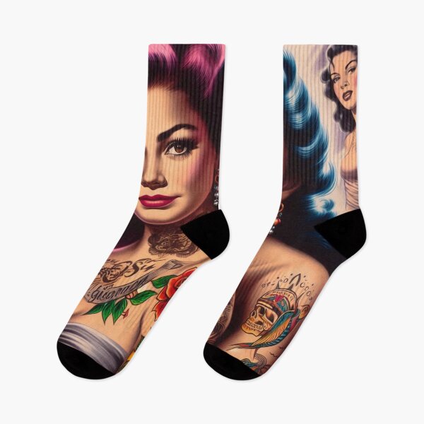 Item preview, Vintage Inked Girls designed and sold by PulpVintage.