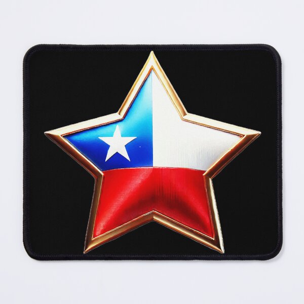 Item preview, Chile Estrella - Shiny Patriotic Flag Design designed and sold by Highlandkings.