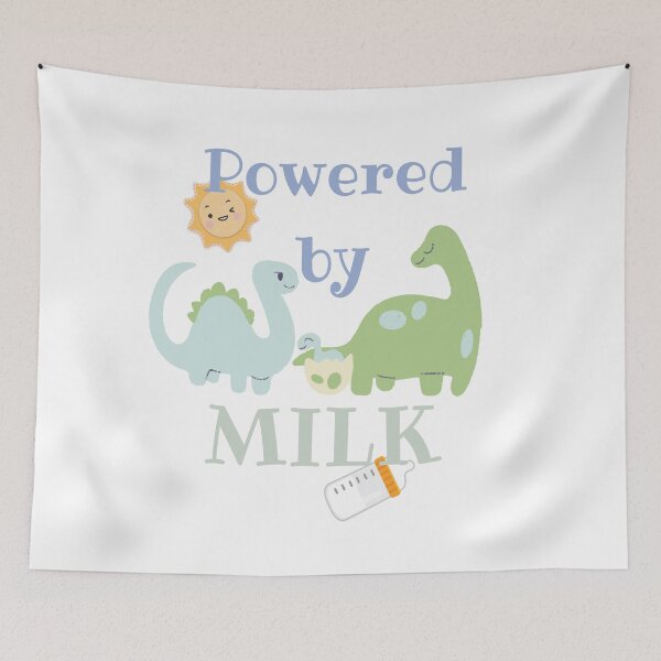 Item preview, Powered by milk - Dino designed and sold by LiskoDesign.