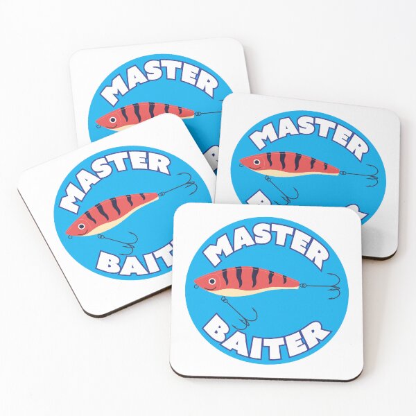 Item preview, Master Baiter Fisherman jokes - stickers and t-shirts designed and sold by PIXEL POP DESIGNS - Beyond the Norm!.