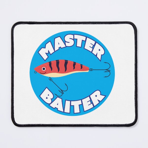 Item preview, Master Baiter Fisherman jokes - stickers and t-shirts designed and sold by PIXEL POP DESIGNS - Beyond the Norm!.