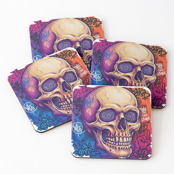 Item preview, Street Art  skull illustration designed and sold by PixelPunny.