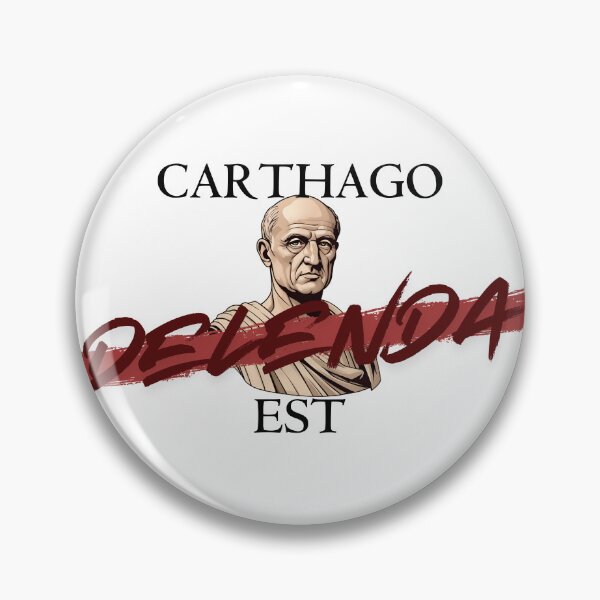 Item preview, Roman Republic Punic Wars Carthago Delenda Est designed and sold by Toga & Tonic.