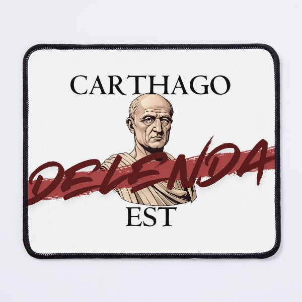 Item preview, Roman Republic Punic Wars Carthago Delenda Est designed and sold by Toga & Tonic.