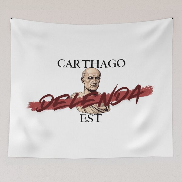 Item preview, Roman Republic Punic Wars Carthago Delenda Est designed and sold by Toga & Tonic.