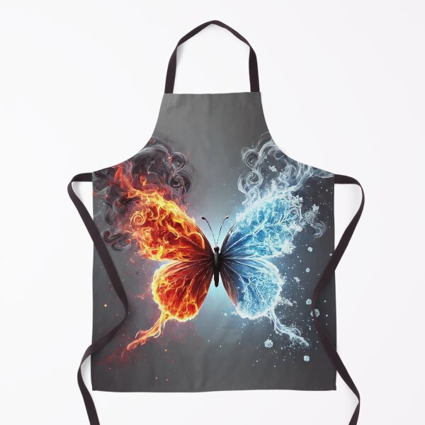 Item preview, Elemental Balance: Fire & Frost Butterfly designed and sold by AbstractAnom.