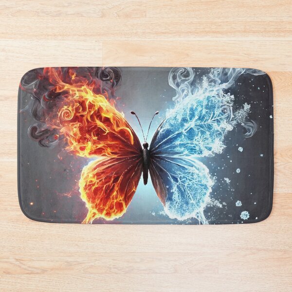 Item preview, Elemental Balance: Fire & Frost Butterfly designed and sold by AbstractAnom.