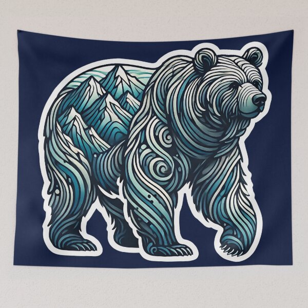 Artikelvorschau, Grizzly-Kunst Nr. 45 | Grizzly-Liebhaber entworfen und verkauft von ksgraphics222.