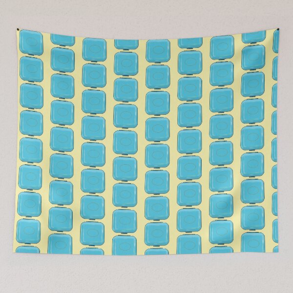 Item preview, 90s playset, blue square designed and sold by Jmablesonart.