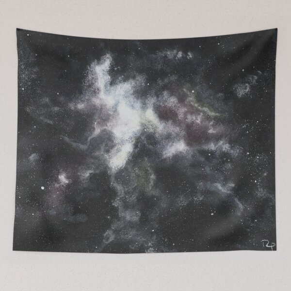 Item preview, Fallen Hero Galaxy in Acrylic (Black and White) designed and sold by BLAAAAASK.