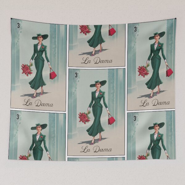 Item preview, La Dama "The Lady" or "The Lady in Waiting" 03 Lotería designed and sold by matteflor.