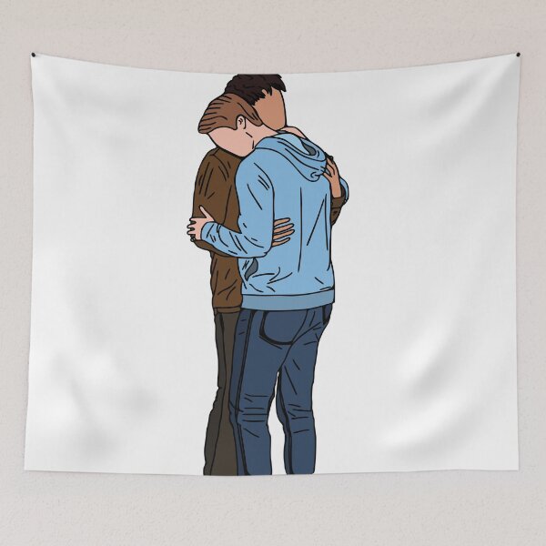Item preview, RWRB movie alex and henry hug,red white and royal blue  designed and sold by Tinybluebird.