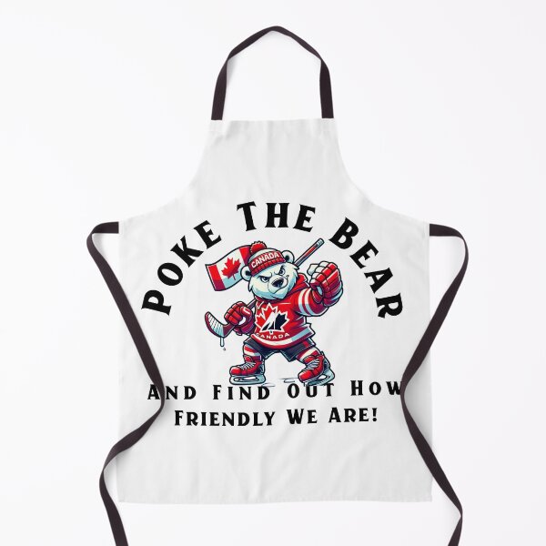 Item preview, Poke The Bear & Find Out Canadian Polar Bear Hockey Design designed and sold by KokkoCanada.