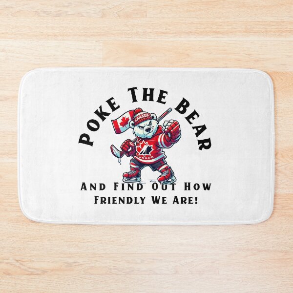 Item preview, Poke The Bear & Find Out Canadian Polar Bear Hockey Design designed and sold by KokkoCanada.