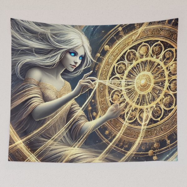 Item preview, Weaver of Fate: Goddess of the Golden Threads designed and sold by AbstractAnom.