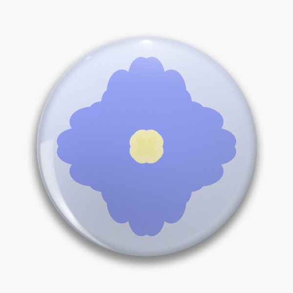 Item preview, Simple Blue Purple Circular Cartoon Flower designed and sold by Studio Sonder.