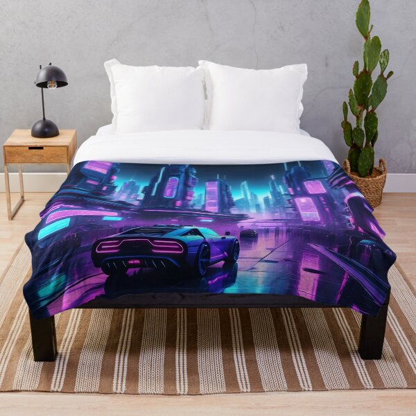 Item preview, Neon Cyberpunk City – Futuristic Night Drive designed and sold by FusionCipher.