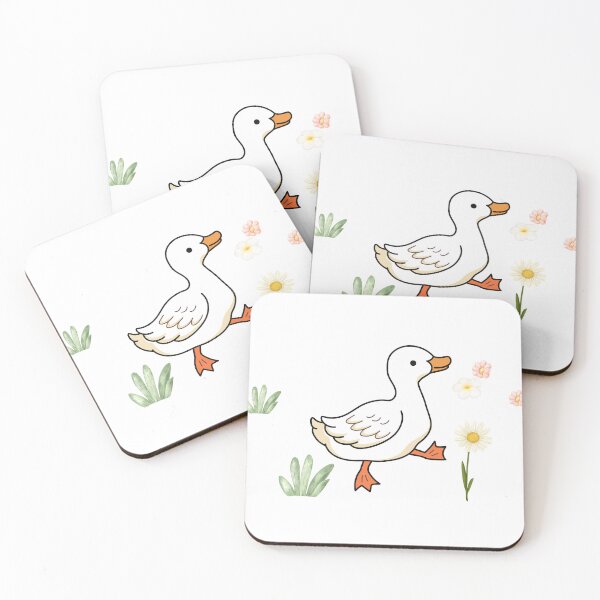 Item preview, Duck Lover Farm Animal Flowers Garden Pink Flowers Funny Duck Cute Duck  designed and sold by CCKimShop.