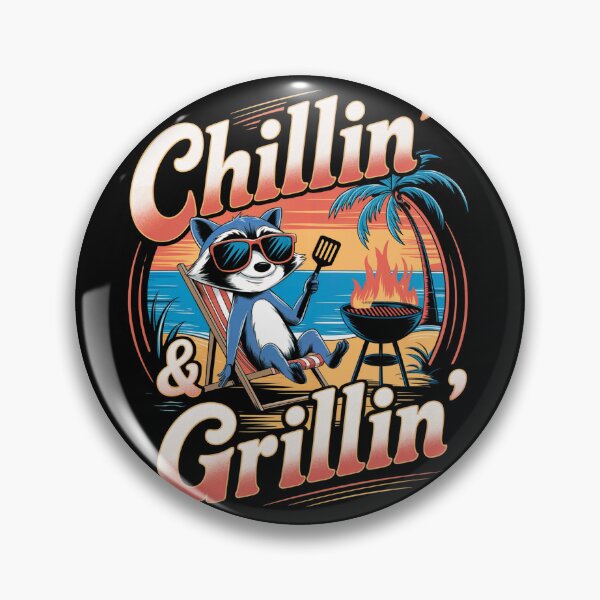 Item preview, BBQ Chillin' and Grillin' designed and sold by MadCatPrints.