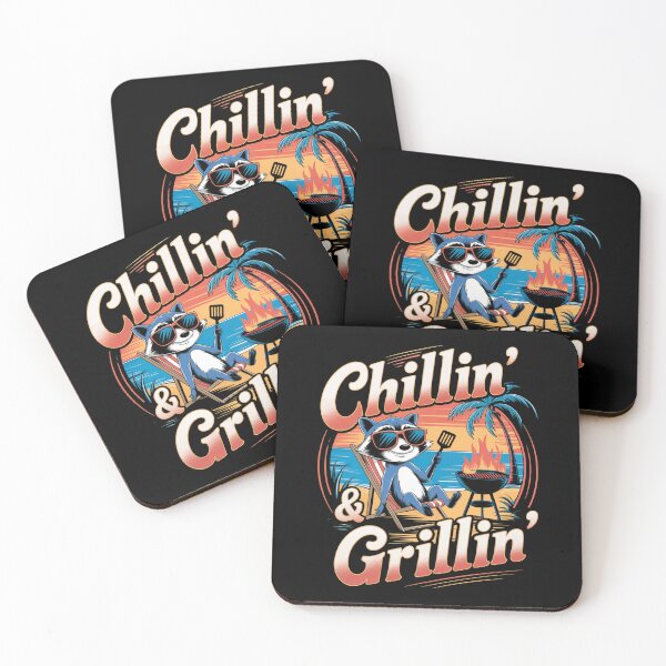 Item preview, BBQ Chillin' and Grillin' designed and sold by MadCatPrints.