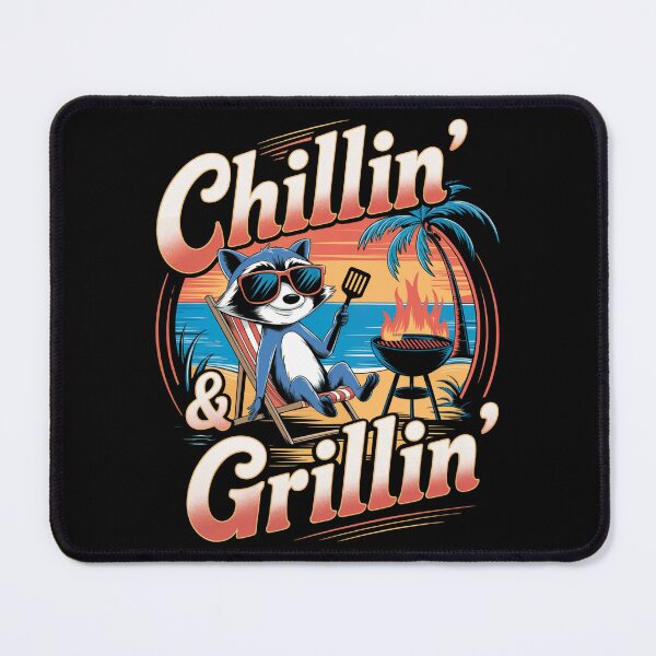 Item preview, BBQ Chillin' and Grillin' designed and sold by MadCatPrints.