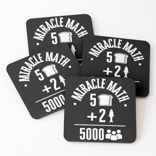 Item preview, Miracle Math Jesus Feeds 5000 White Ink designed and sold by GFamilyC.