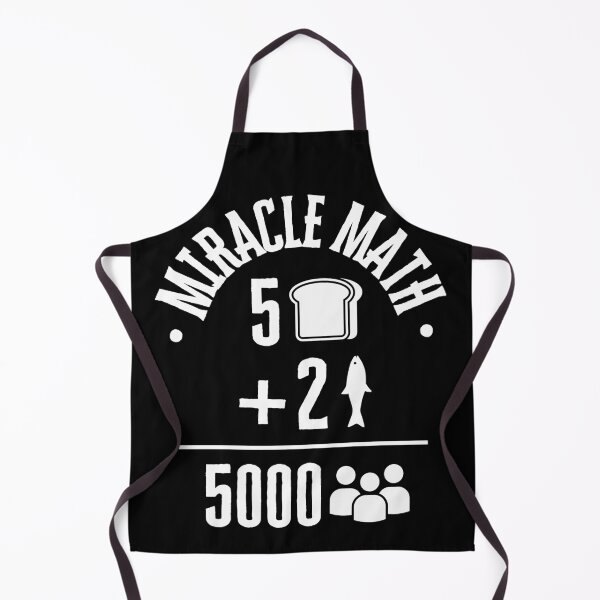 Item preview, Miracle Math Jesus Feeds 5000 White Ink designed and sold by GFamilyC.