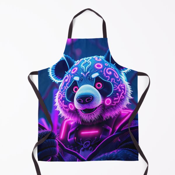 Item preview, Cyberpunk Neon Panda – Futuristic Glowing Digital Art designed and sold by FusionCipher.