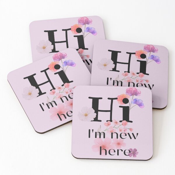 Item preview, Hi I am new here - flowers designed and sold by LiskoDesign.
