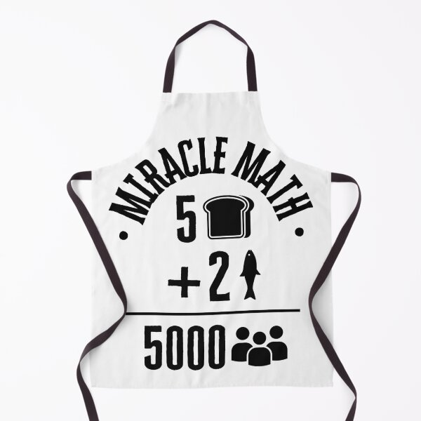 Item preview, Miracle Math Jesus Feeds 5000 Black Ink designed and sold by GFamilyC.