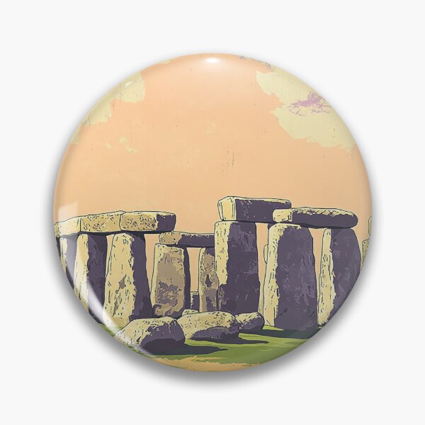 Item preview, Stonehenge England Travel Poster - Retro Historic Landmark Art Print designed and sold by StrasserArt.