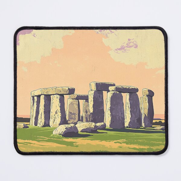 Item preview, Stonehenge England Travel Poster - Retro Historic Landmark Art Print designed and sold by StrasserArt.