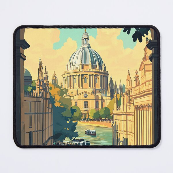 Item preview, Oxford England Travel Poster - Vintage University City & Historic Architecture Art Print designed and sold by StrasserArt.