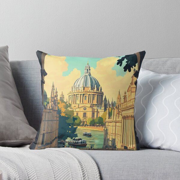Artikelvorschau, Oxford England Travel Poster - Vintage University City & Historic Architecture Art Print entworfen und verkauft von StrasserArt.