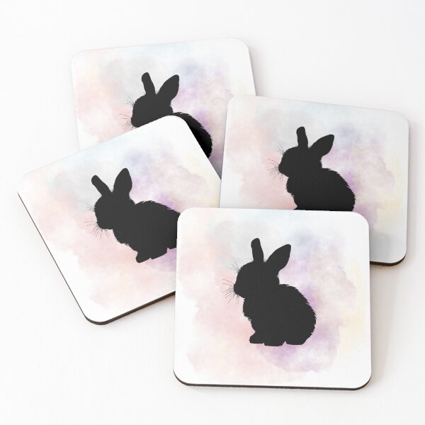 Item preview, Watercolors - black rabbit designed and sold by LiskoDesign.