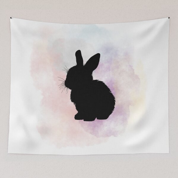 Item preview, Watercolors - black rabbit designed and sold by LiskoDesign.