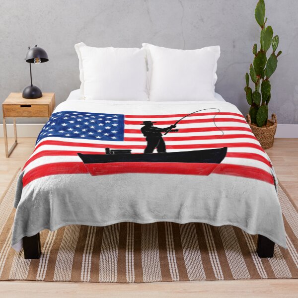 Item preview, Patriotic Fishing Silhouette designed and sold by FinSail.
