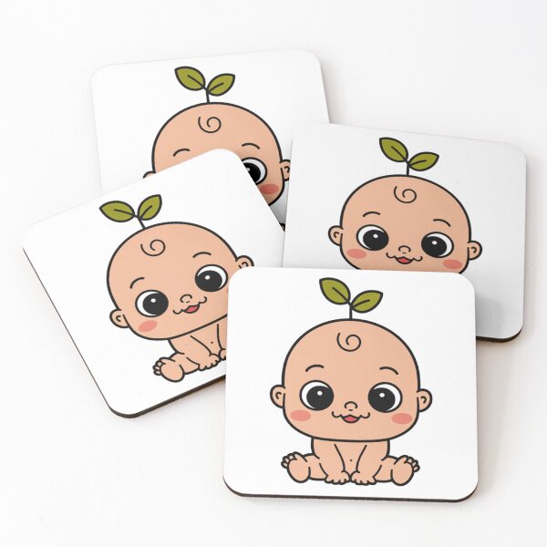Item preview, Baby with Leafy Hair and Cute Eyes designed and sold by Artyx_Design.