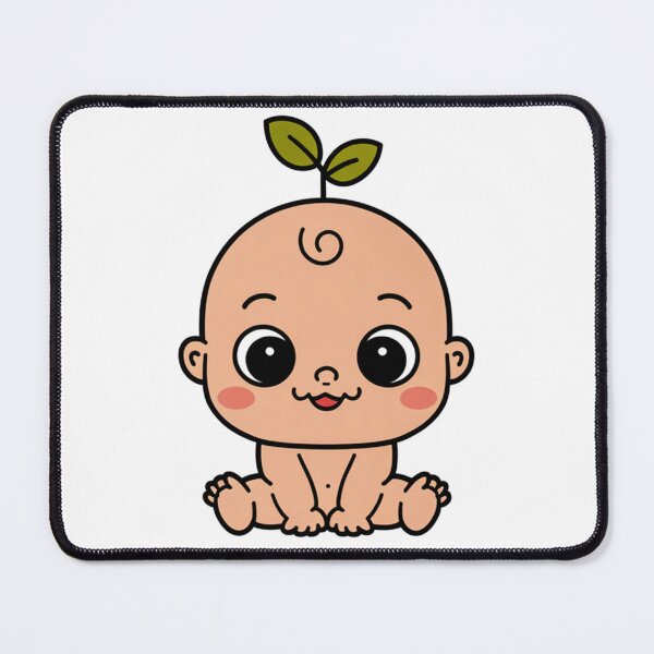 Item preview, Baby with Leafy Hair and Cute Eyes designed and sold by Artyx_Design.