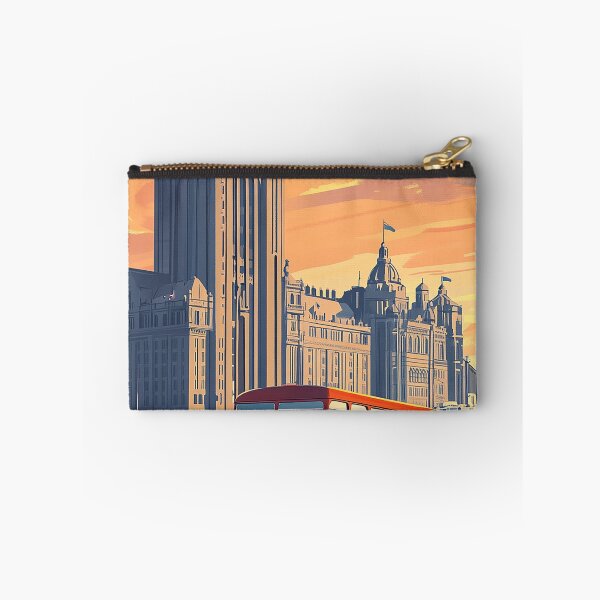 Item preview, Liverpool England Travel Poster - Vintage Cityscape & Waterfront Art Print designed and sold by StrasserArt.