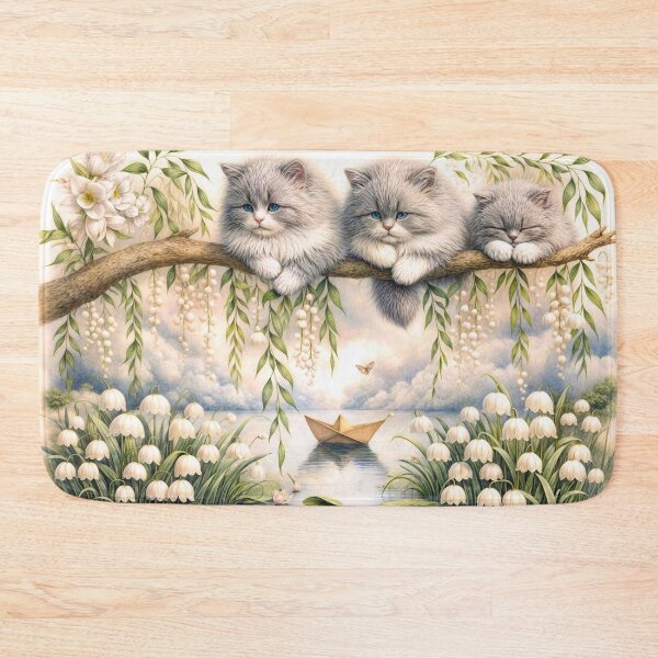 Item preview, Cat Family on a Branch designed and sold by M-Y-A-R-T-.