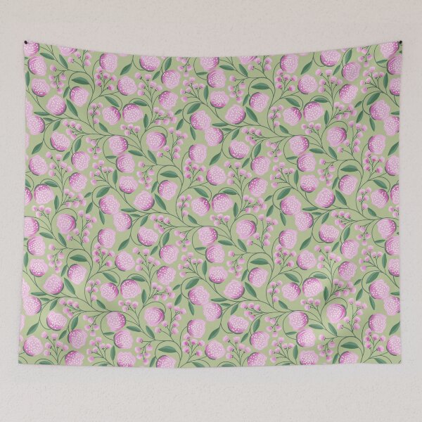 Item preview, Pretty in Pink - Sage Green Background designed and sold by SheilaMcDowell Design.