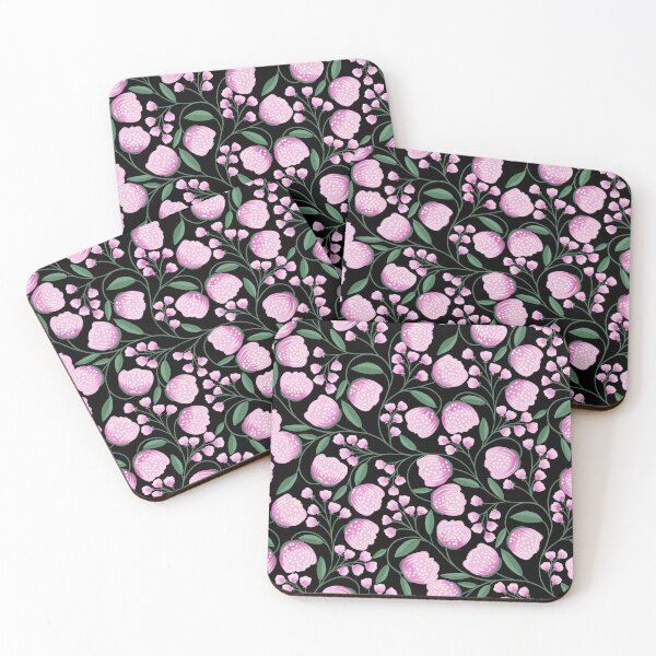 Item preview, Pretty in Pink - Black Background designed and sold by SheilaMcDowell Design.
