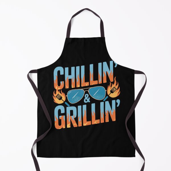 Item preview, BBQ Chillin' and Grillin' designed and sold by MadCatPrints.