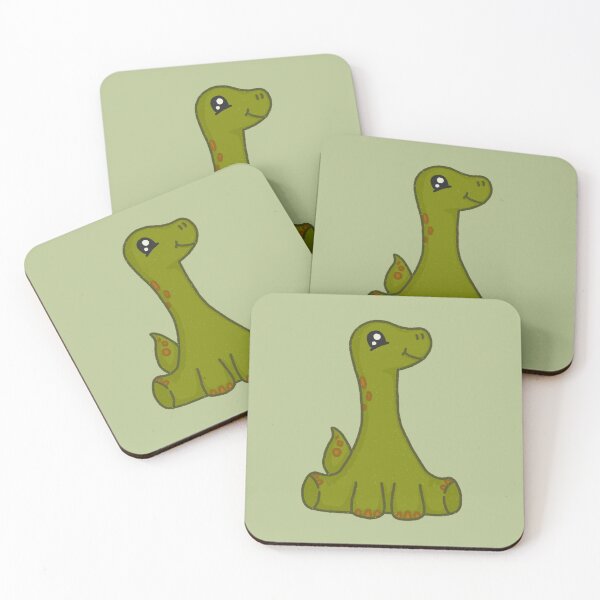 Item preview, Cute Baby Brontosaurus Diplodocus Sitting Dino designed and sold by simple-goose.