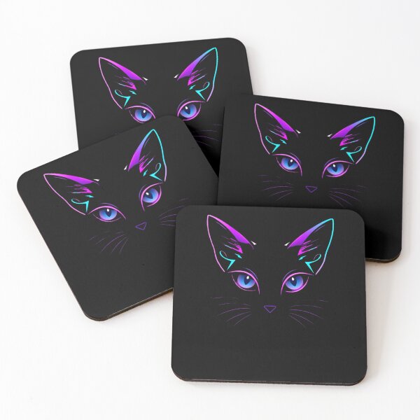 Item preview, Cat, Neon Cat Vibes designed and sold by CottonWonders.