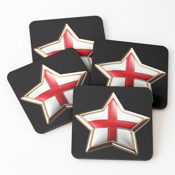Item preview, England Pride - Shiny St. George's Cross Star Design designed and sold by Highlandkings.