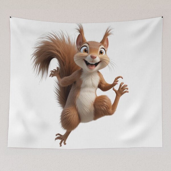 Item preview, Happy Squirrel – Playful Forest Friend designed and sold by AleksKos.